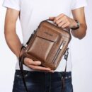 Bolsa Transversal de Couro Masculina - Weix
