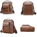 Bolsa Transversal de Couro Masculina - Weix