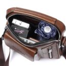 Bolsa Transversal de Couro Masculina - Weix