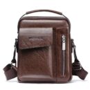 Bolsa Transversal de Couro Masculina - Weix