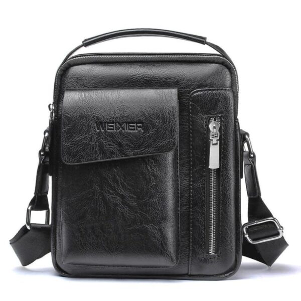 Bolsa Transversal de Couro Masculina - Weix - Image 7