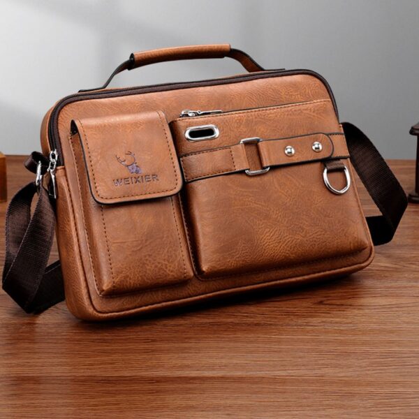 Bolsa Transversal de Couro Executiva Weix - Image 6