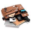 Bolsa Transversal de Couro Executiva Weix