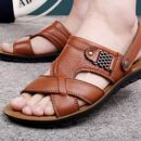 Sandália Masculina de Couro Confortável