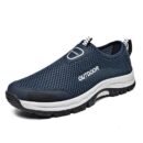 Tênis de Caminhada Masculino Antiodor Ortopé Azul
