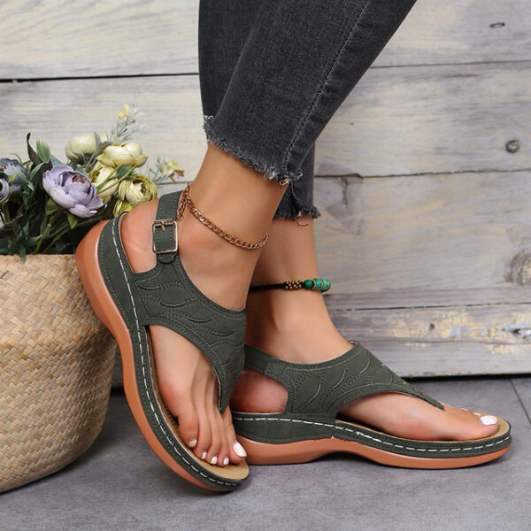 Sandália Feminina Manfredi Ortopé Verde