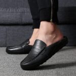 Sapato Mocassim de Couro Tommaso Preto