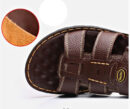 Sandália Masculina de Couro Genuíno Sport Genios