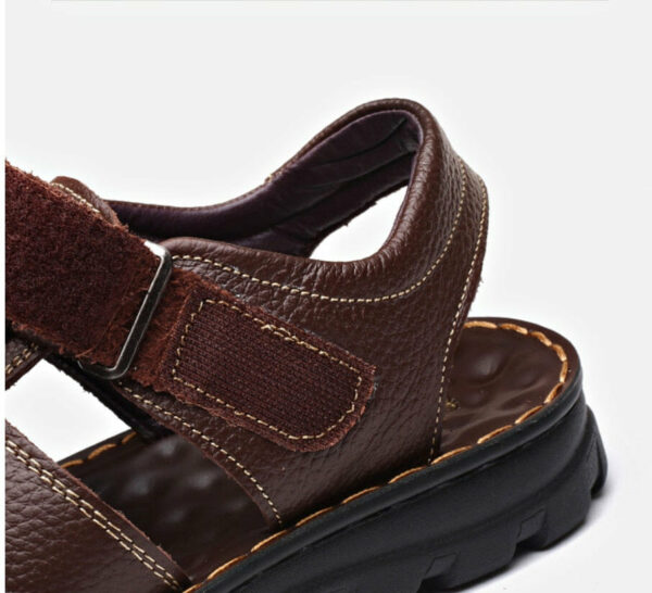 Sandália Masculina de Couro Genuíno Sport Genios - Image 5